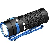 OLIGHT Baton4 Rechargeable EDC Flashlight, Bright Small Flashlight 1300 Lumens with MCC Charging Cable, IPX8 Waterproof, Multiple Modes Pocket Light for Home, Camping, and Emergencies (Black)