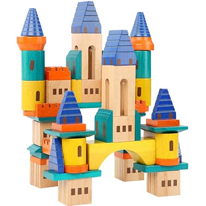 Mzwj Large Grain Castle Building Blocks Baby