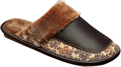 mens leather slippers amazon