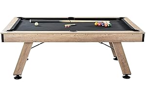 VEVOR Billiards Table, 7 ft Pool Table, Adjust Legs Stable Billiards Table, Pool Table Set Includes Balls, Cues, Chalks and B