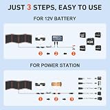 DOKIO 160W Monocrystalline Portable Solar Panel Kit with 10A Controller view 3