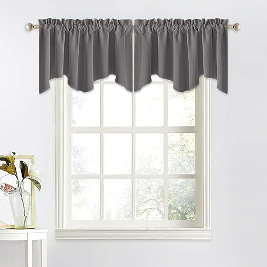 Amazon Com Nicetown Bedroom Window Blackout Valance Home