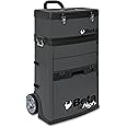 Beta C41H Two-Module Rolling Tool Chest, Detachable Tool Box, Telescopic Handles, Grey