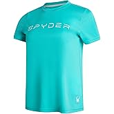 Spyder Womens Workout Tops - Lightweight Moisture Wicking Crewneck Short Sleeve Athletic Running & Workout Shirts for Women