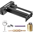 Longer Laser Engraver Rotary Roller, Y-axis Rotary Roller 360° Rotation for Laser Engraver Engraving Cylindrical Objects Tumblers Cans Cups Bottles, Adjustable 6-200mm Diameters