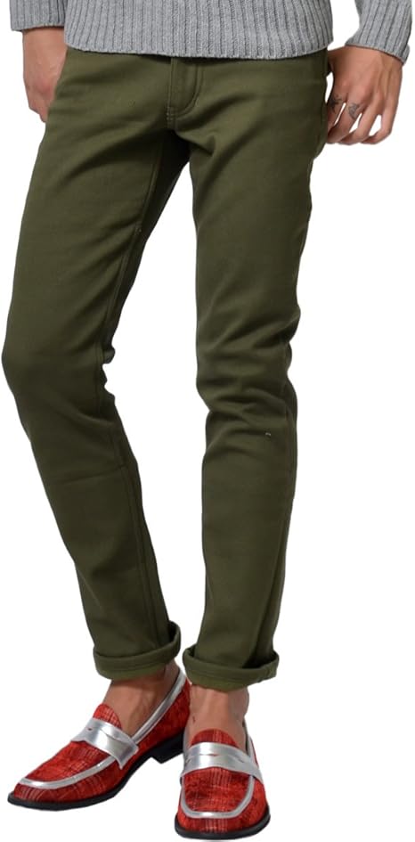 Amazon ジョーカーセレクト Joker Select スキニー 暖パン メンズ スキニーパンツ ボア 裏ボア ストレッチ あったか パンツ スリム 伸縮 チノパン ロングパンツ 通販