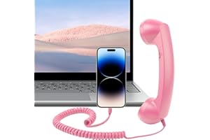Handset for Cell Phone | with Microphone Type-C Retro Classic Home Supplies - Cell Phone to Landline Adapter | for Offices Ca