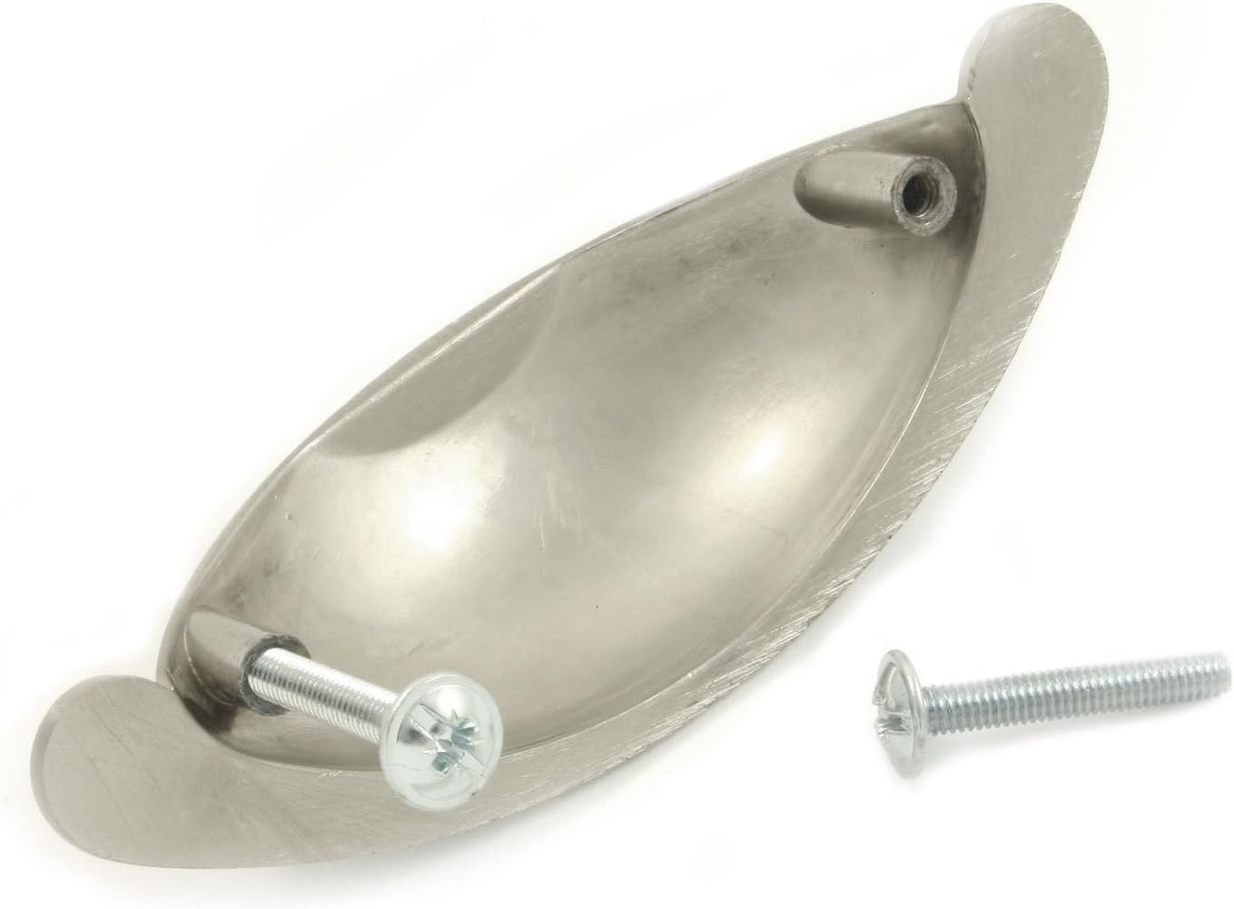 BSM Marketing Shaker Style Cup Handles Brushed Nickel 105mm Pack of 2, Medium - Image 4