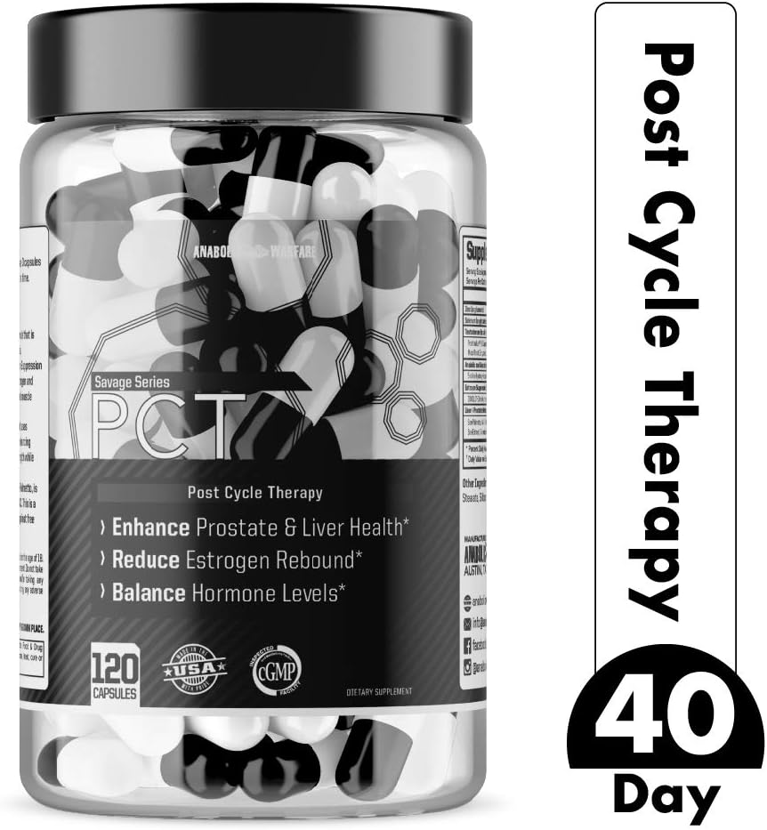 Post Cycle Therapy Supplement by Anabolic Warfare — Estrogen Blocker DIM Supplement for Men with Liver Support*