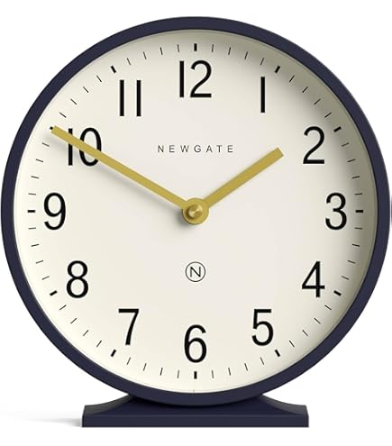 Amazon.com: NEWGATE® M Mantel Echo Desk Clock | Modern Round