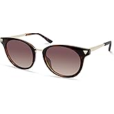 GUESS womens Stud Acccent Round Sunglasses Round Sunglasses