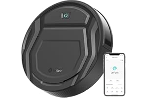 Lefant Robot Vacuum Cleaner, 6 Cleaning Modes, Wi-Fi Connected, SmartSense Technology。Multi-Surface Cleaning, Self-Charging R