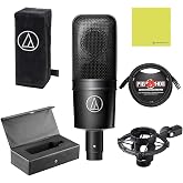 Liquid Audio 990 Bundle, Large-Diaphragm Condenser Microphone | Premium Recording Quality, Silky Sweet High End, All-Inclusive, Mic Cable, Polishing Cloth &amp; Pop Filter Included