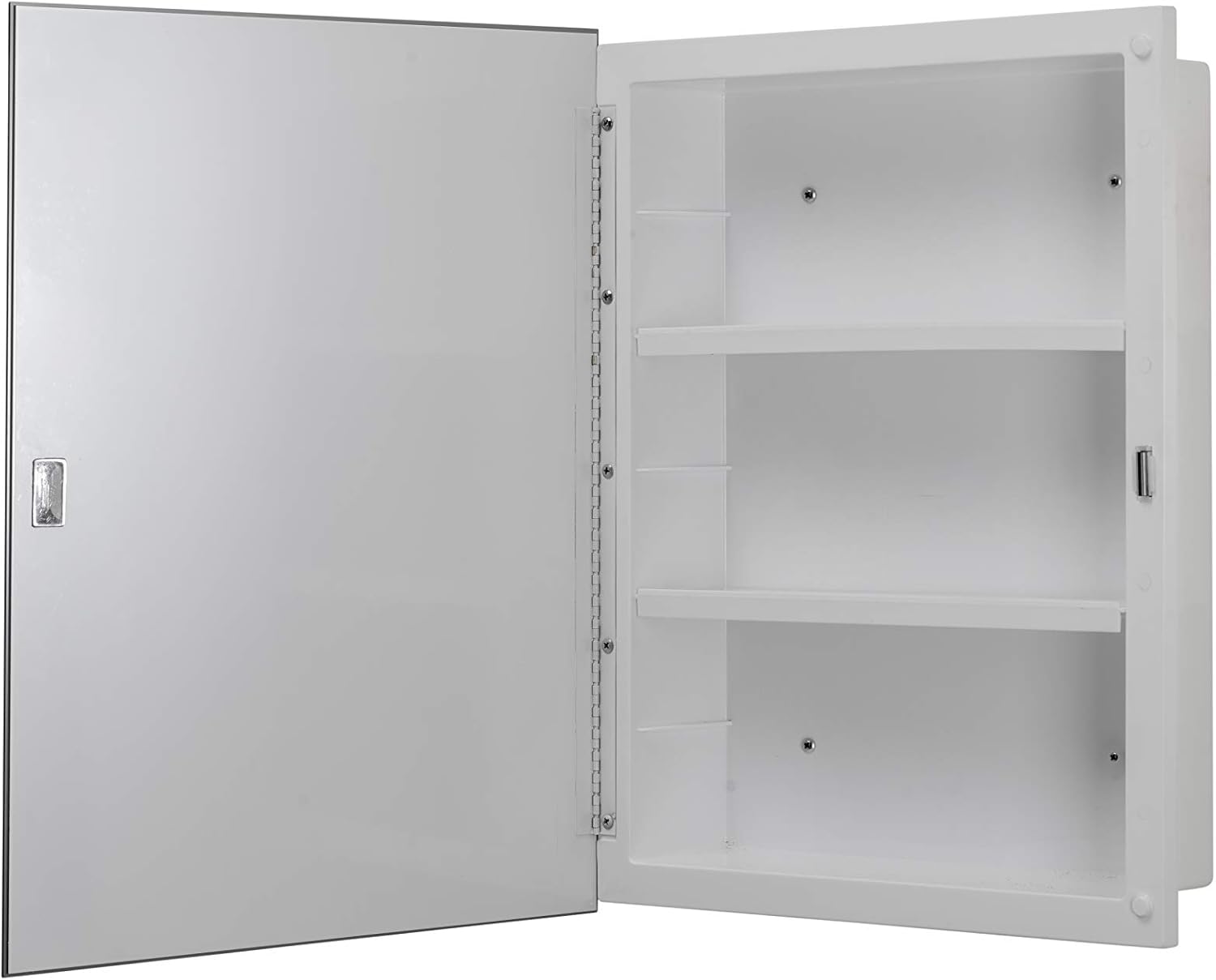 Croydex Plastic Mirrored Door Cabinet Silver 9 5 X 40 X 50 Cm Amazon Co Uk Kitchen Home