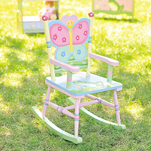 Fantasy Fields - Magic Garden Hand Painted Wooden Rocking Chair