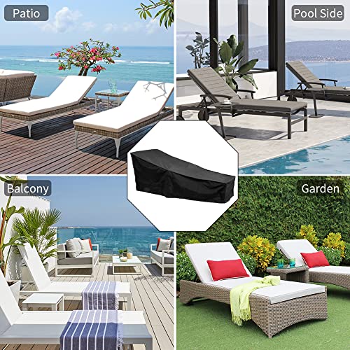 F Fellie Cover Chaise Lounge Cover, 82" Lounge Chair Covers Waterproof