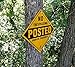 Minuteman Signs | Aluminum No Trespassing Posted Diamond Shaped Signs 4 Pack (Yellow)