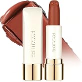 FOCALLURE Matte Lipstick - Hydrating &amp; Waterproof, Brick Red 003 | Long-Lasting &amp; Moisturizing Formula with Jasmine &amp; Rose Oil, Non-Drying, High Pigment, Vegan &amp; Cruelty-Free, 8 Shades