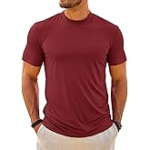 Makkrom Mens Mock Turtleneck T-Shirts Summer Short Sleeve Basic Tees Casual Solid Pullover Tops