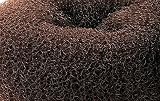 CLOTHOBEAUTY 2pc Extra Large Hair Bun Donut Maker Ring Style Chignon Brown 4.3in view 5