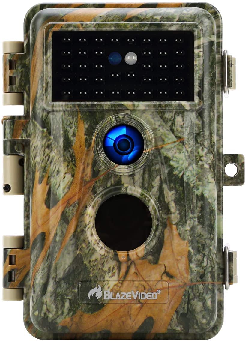 BLAZEVIDEO Wildlife Trail Camera Camera 48MP HD 1296P H.264 Video Hunting Camera No Glow Night Vision Motion Sensor Activated IP66 Waterproof & Photo & Video Model