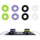 MOLOPPO 8PCS Precision Rings for PS4,for PS5, for Xbox, for PlayStation 5 Accessories, for Xbox Accessory, Gaming Accessories(Black/White/Purple/Green)