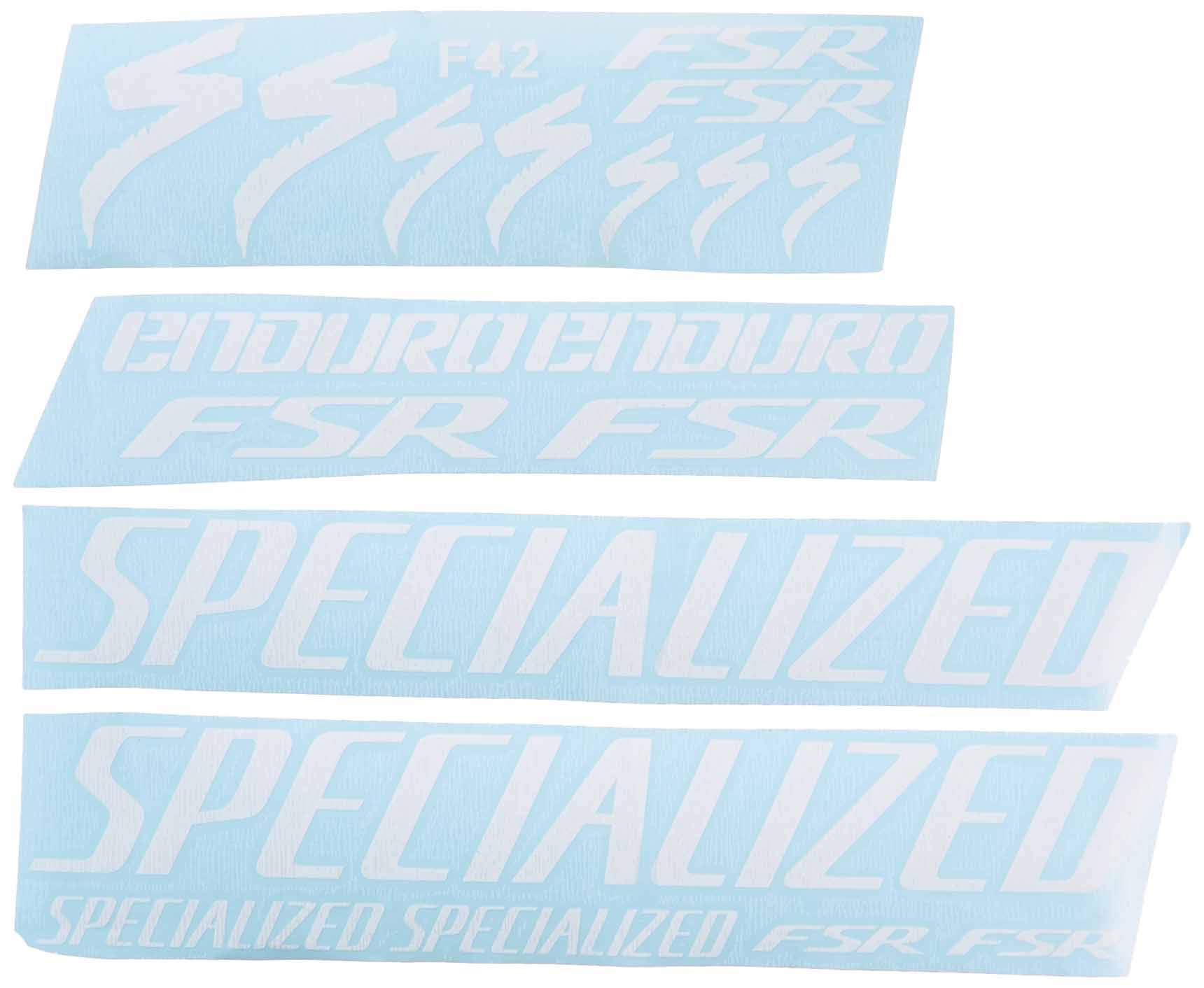 Ecoshirt Fsr Enduro F42 Vinyl Adesivi Decal Aufkleber Stickers MTB Bike, White