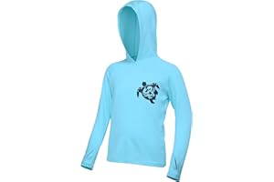 DRONIRING Boys UPF 50+ Fishing Shirt with Pocket/Non-Pocket - Kids SPF UV Sun Protection Rash Guard Long Sleeve Swim Shirts