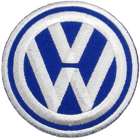 Volkswagen Blue Motorsport Car Racing Team 2.8" x 2.8" Logo Sew Ironed On Badge Embroidery Applique Patch