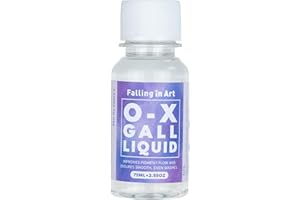 Falling in Art Ox Gall Liquid, Watercolor Medium, Ox Gall for Watercolor Painting, 2.5 Oz Bottle