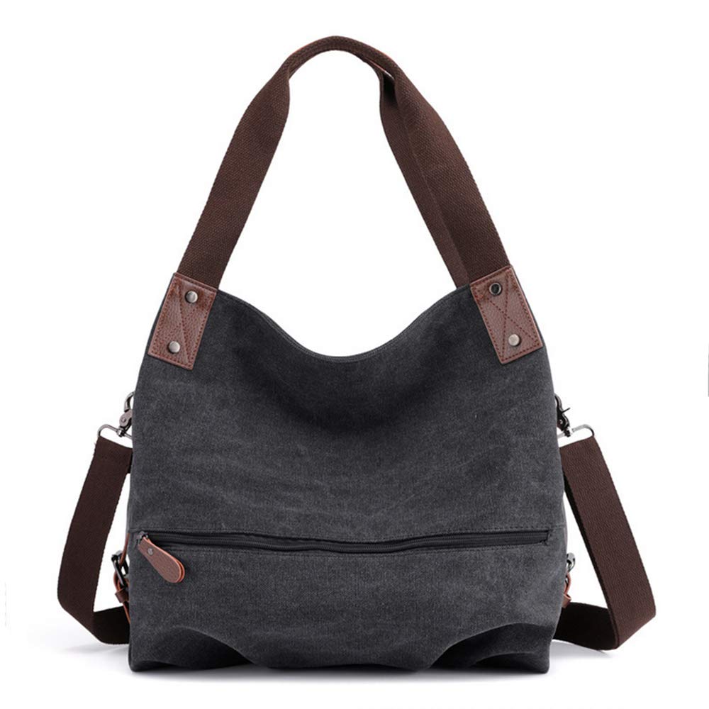 Segater Women Bag,3 Ways Convertible Canvas Vintage Shoulder Bag Handbag Crossbody bag Ladies Big Hobo Tote Shopper Travel Bag