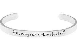 MEMGIFT 𝐂𝐡𝐫𝐢𝐬𝐭𝐢𝐚𝐧 𝐁𝐫𝐚𝐜𝐞𝐥𝐞𝐭𝐬 for 𝐖𝐨𝐦𝐞𝐧 Inspirational Gifts Bible Verse Religious Faith Jewelry Cuff Bracelet Mothers Day Christmas Birthday Jewelry for Her Mother Daughter