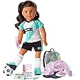 American Girl Truly Me 18-inch Doll 82 & School Day to Soccer Play Playset with Supplies, Uniform, and Ball, For Ages 6+