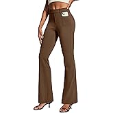 IUGA Womens Dress Pants Bootcut Business Casual Work Pants with Pockets Stretchy Slacks Pull On Trousers Office