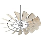 Quorum 196015-9 Windmill Ceiling Fan in Galvanized