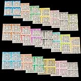 Bingo Paper Game Cards - 4 cards - 20 sheets - 50 books - 8 Inch Square Size Disposable Sheet - Made in USA