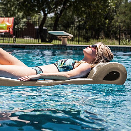 Texas Recreation Ultimate Swimming Foam Pool Floating Mattress, Bronze, 2.25” Thick