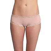 Fleur't Women's Iconic Lace Boyshort Panty 205, Seashell, M