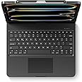 edaiser Swivel Keyboard Case for Apple 2025 iPad Air 13-inch (M3-M2), iPad Pro 13 inch M4 2024, iPad Pro 12.9-inch (6th-3rd Gen); Rotatable Cover with Pencil Holder, Trackpad, Backlit, Black