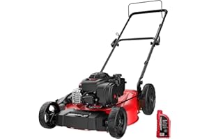 PowerSmart 21" Push Lawn Mower, B&S 125cc Engine, 2-in-1 Mulching and Side Discharge, Lightweight, Easy Assembly, Cordless Push Lawn Mowers for Garden Yard