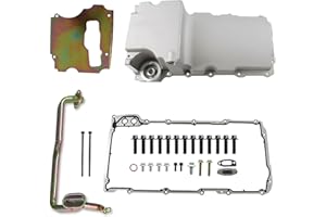 KUNCAIISH Aluminum Swap Retrofit Engine Oil Pan, 302-1 LS Oil Pan Kit Compatible With 1955-1987 GM LS1 LS2 LS3 LS6 LSX 4.8L 5