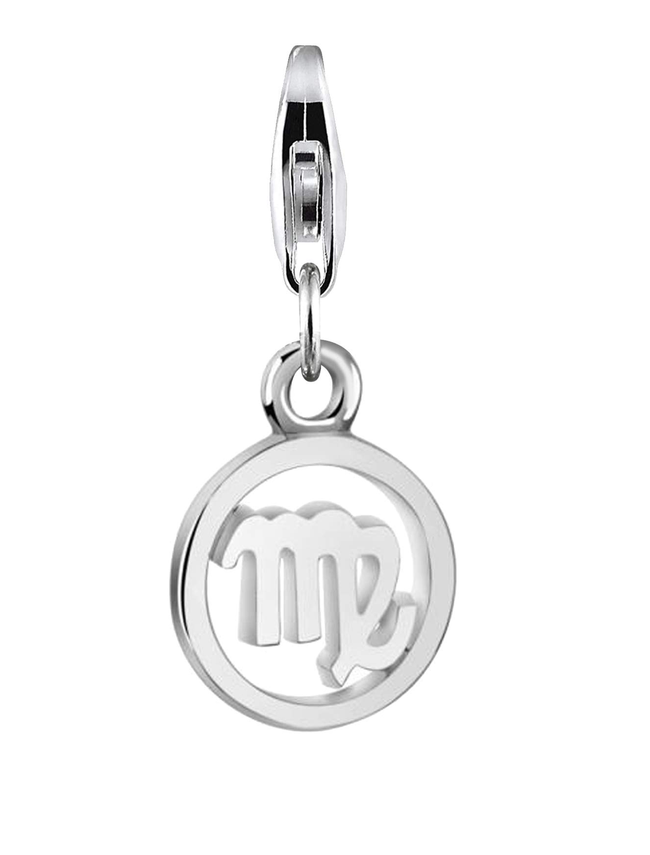 Nenalina Charm Virgo Zodiac Pendant, for All Brands of Charm Bracelets and Necklaces, Made of 925 Sterling Silver 713298-000