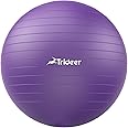Trideer Yoga Ball Exercise Ball for Working Out, 5 Sizes Gym Ball, Birthing Ball for Pregnancy, Swiss Ball for Physical Therapy, Balance, Stability, Fitness, Office Ball Chair, Quick Pump Included