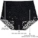Eve's temptation Janice Women's High Waist Lace Breathable Panties-Black