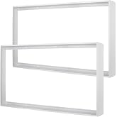 Zevnico 2 Pcs 4x2FT Aluminum Surface Mount Kit for LED Flat Panel Light | 4' by 2' Surface Mounting Bracket Kit, 48"x 24" Ceiling Mount Frame, Drop Ceiling Troffer Light Fixtures