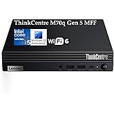 Lenovo ThinkCentre M70q Gen 5 MFF Tiny 1L Mini Business Desktop Computer, 14th Gen Intel 10-Core i5-14400T (Beat i7-11700), 32GB DDR5 RAM, 1TB PCIe SSD, WiFi 6, HDMI, DP Port, Windows 11 Pro, AZ-XUT