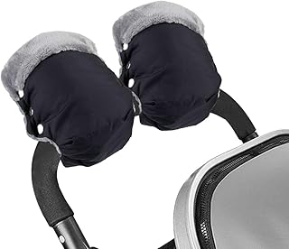 Mture Handwärmer Kinderwagen, Handschuhe Handmuff mit warme Fleece und Baumwolle Innenseite, Wasserdicht, windabweisend atmungsaktiv Fingerwärmer, Universalgröße für Kinderwagen, Buggy, Radanhänger