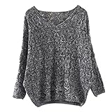 Clearance Sale ! Loose Sweater , Teresamoon Women Hollow Out Top Jumper Pullovers
