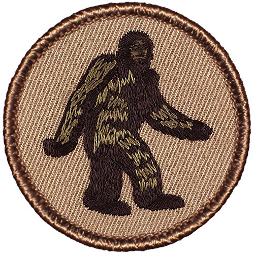 Bigfoot Patrol Patch - 2" Diameter Round Embroidered Patch (Sew-on)