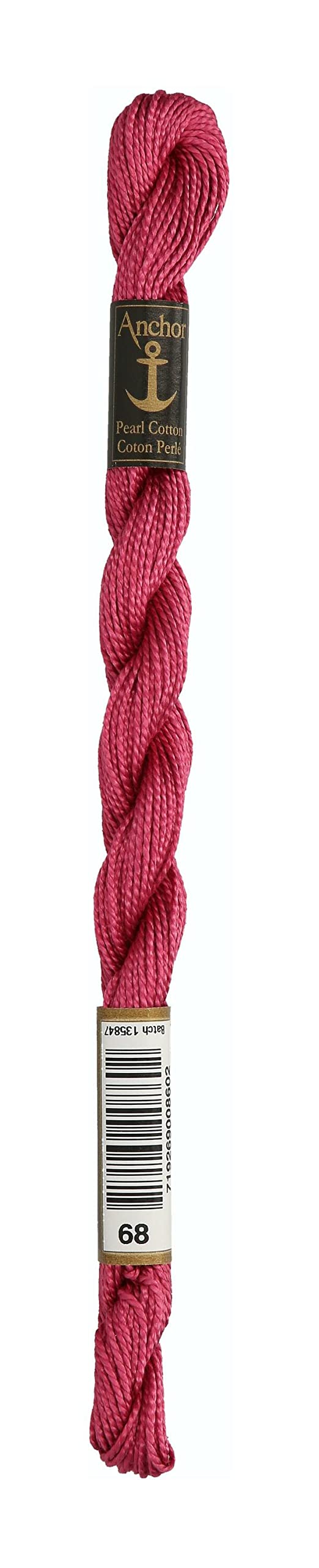 Anchor Pearl Thread, Embroidery Thread, Cotton, 00068 Azalee, Azalee
